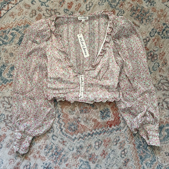 For Love and Lemons Natalie Crop Top NWT — Size Small - Picture 3 of 9